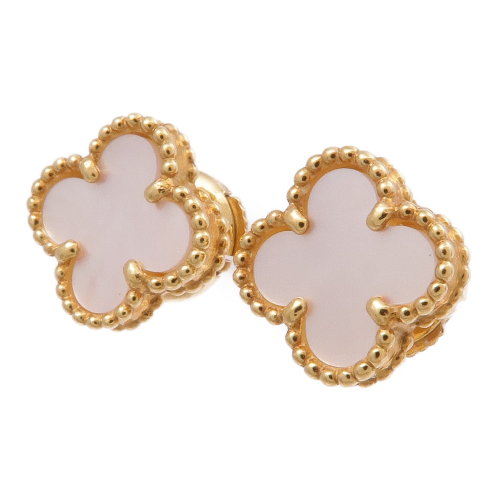 Van Cleef & Arpels 【激減優惠】18K黃金Sweet Alhambra Earstuds珍珠母貝耳環