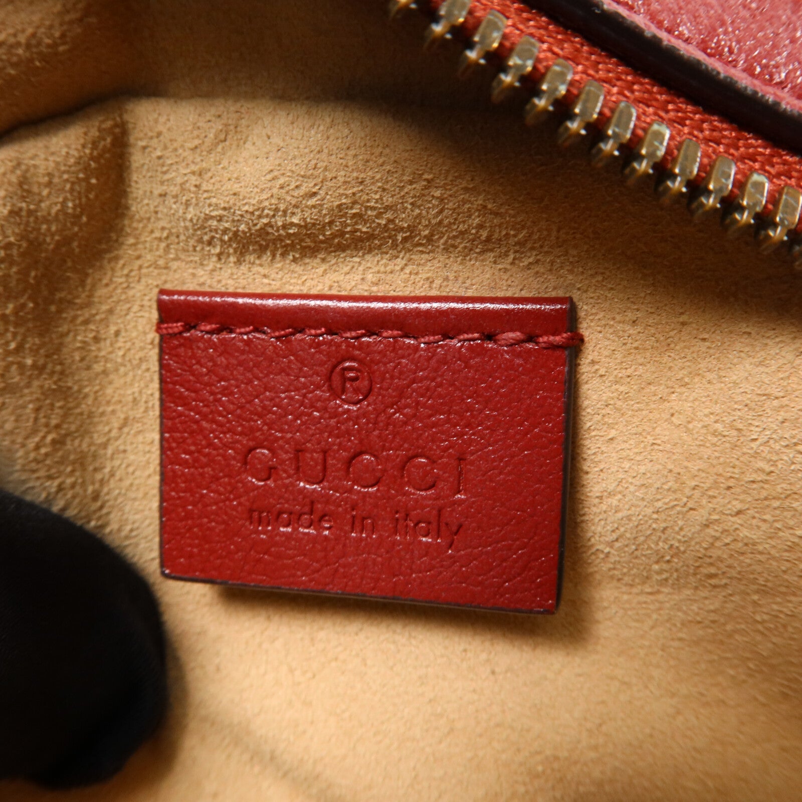 GUCCI 牛皮皮革GG Marmont Round Bag鏈帶肩背袋