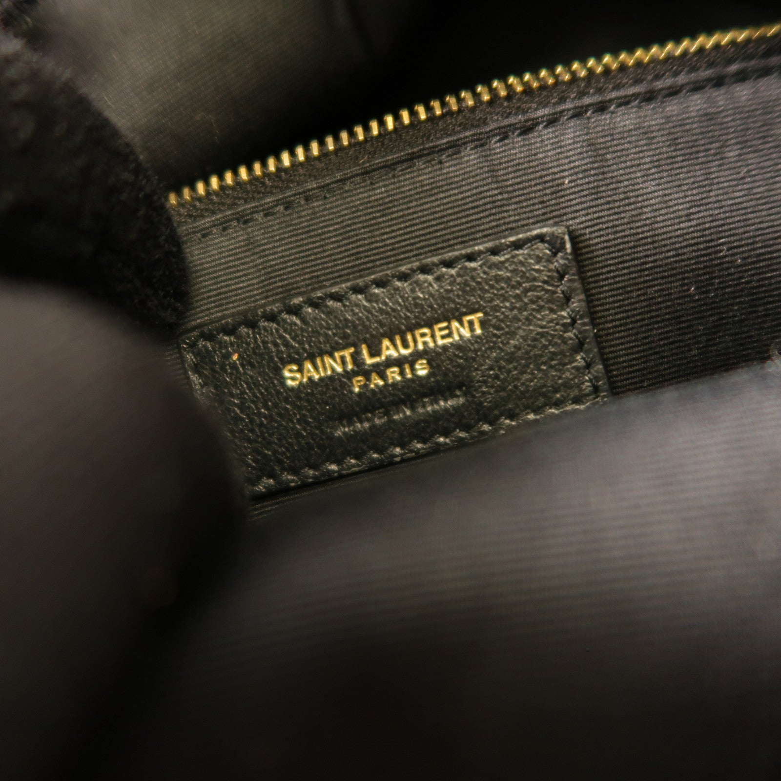 SAINT LAURENT 【激減優惠】羊皮皮革Joe Backpack金扣肩背袋黑色