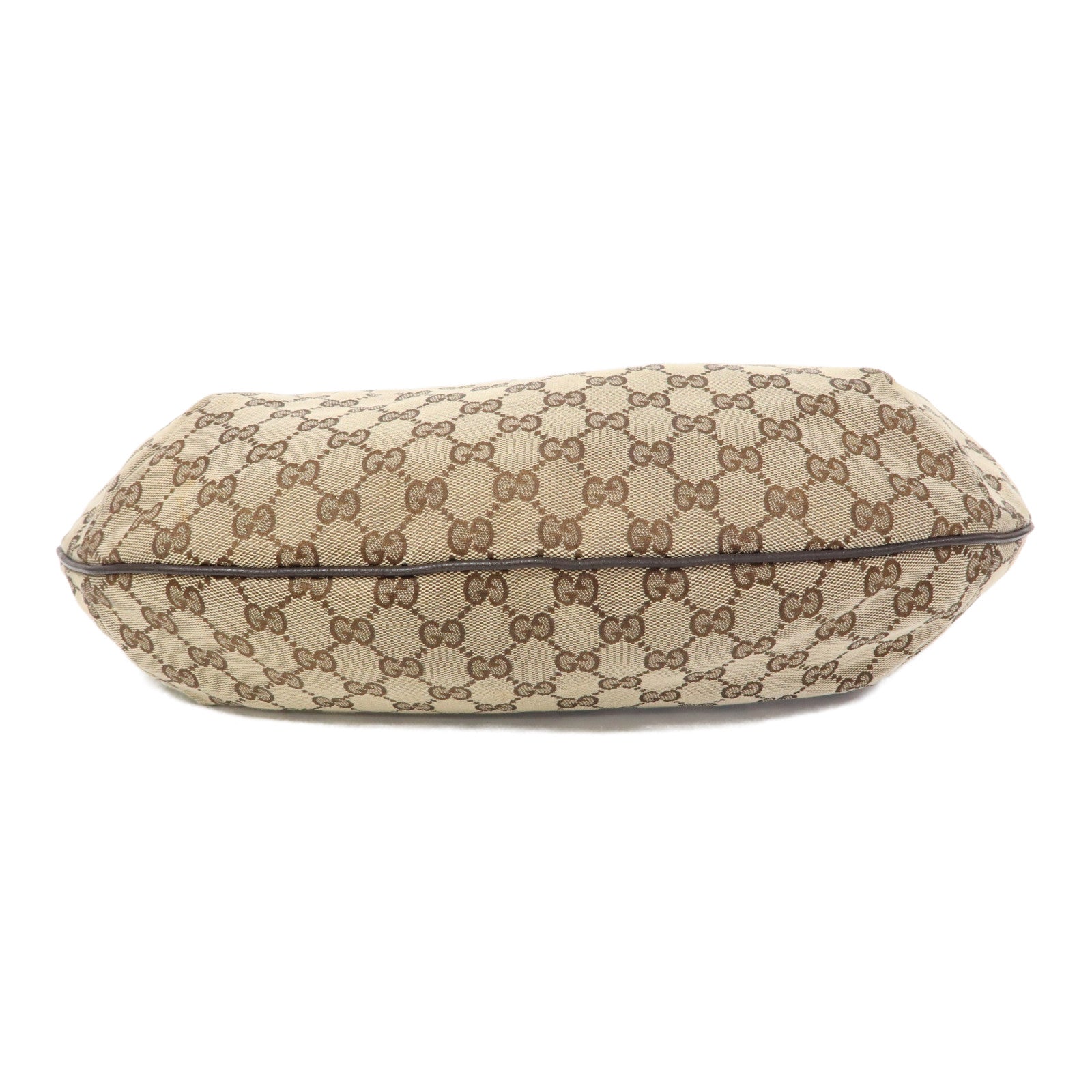 GUCCI 帆布Shoulder Bag銀扣肩背袋啡色