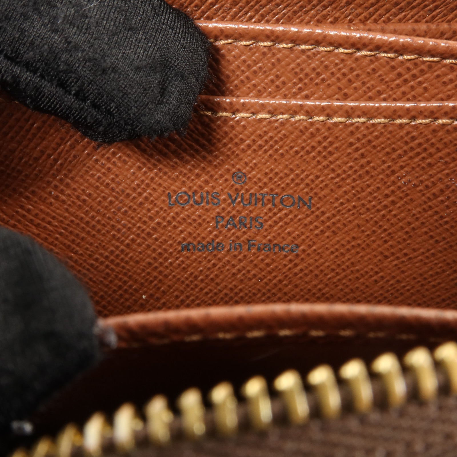 LOUIS VUITTON Monogram Zippy Coin Purse金扣零錢包棕色
