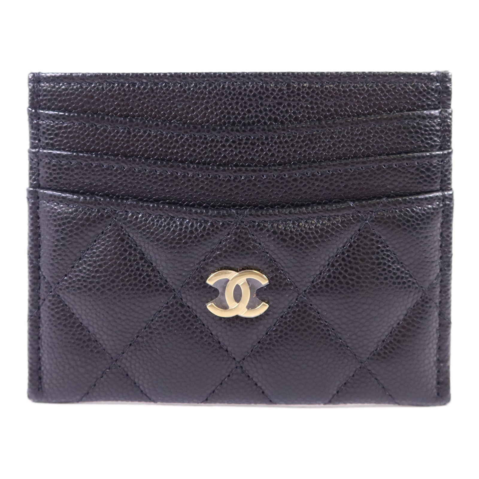 CHANEL 牛皮皮革Card Case金扣卡片套