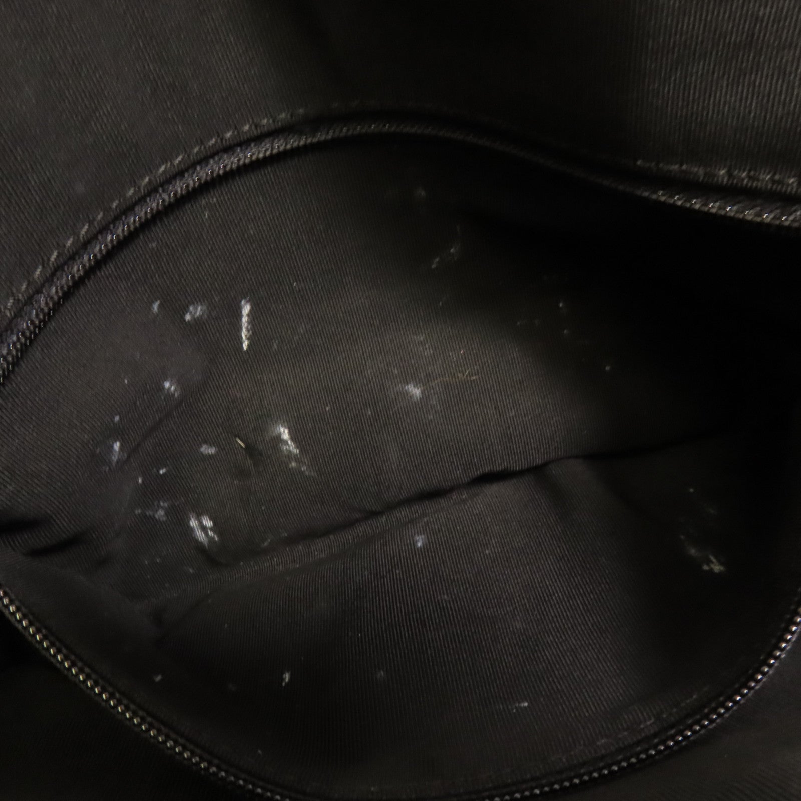 CHANEL 帆布Chain Shoulder銀扣鏈帶肩背袋