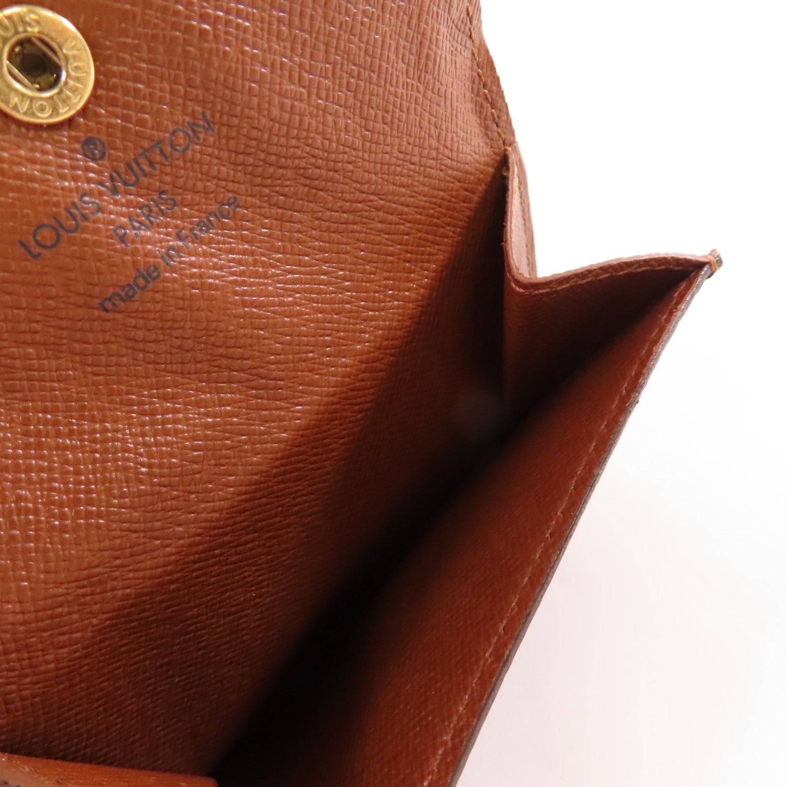 LOUIS VUITTON 【激減優惠】Monogram Card Case金扣零錢卡套啡色