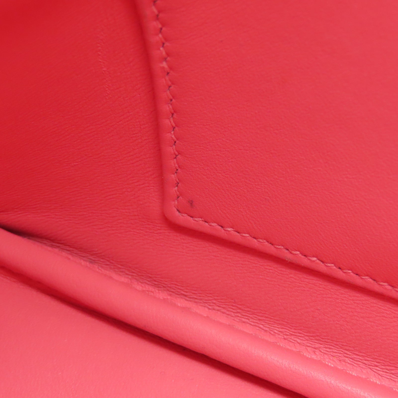HERMES Epsom皮革Bolide 27银扣手挽肩背两用袋Rose Azalee粉红色