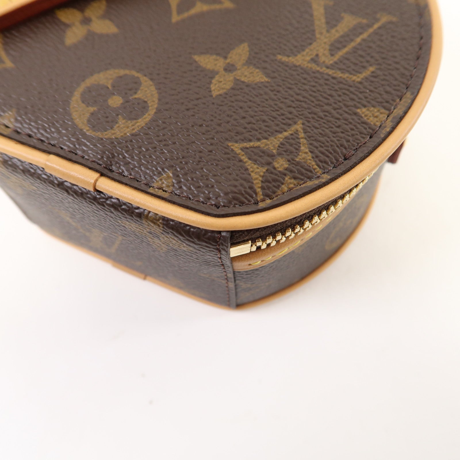 LOUIS VUITTON 【激減優惠】Monogram Mini Boite Chapeau金扣肩背袋啡色