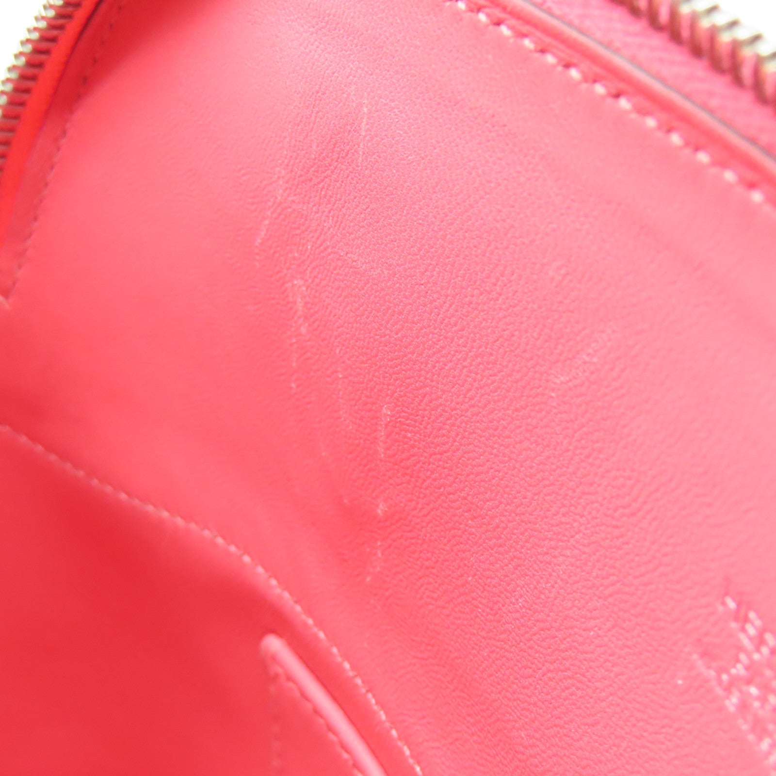 HERMES Epsom皮革Bolide 27银扣手挽肩背两用袋Rose Azalee粉红色