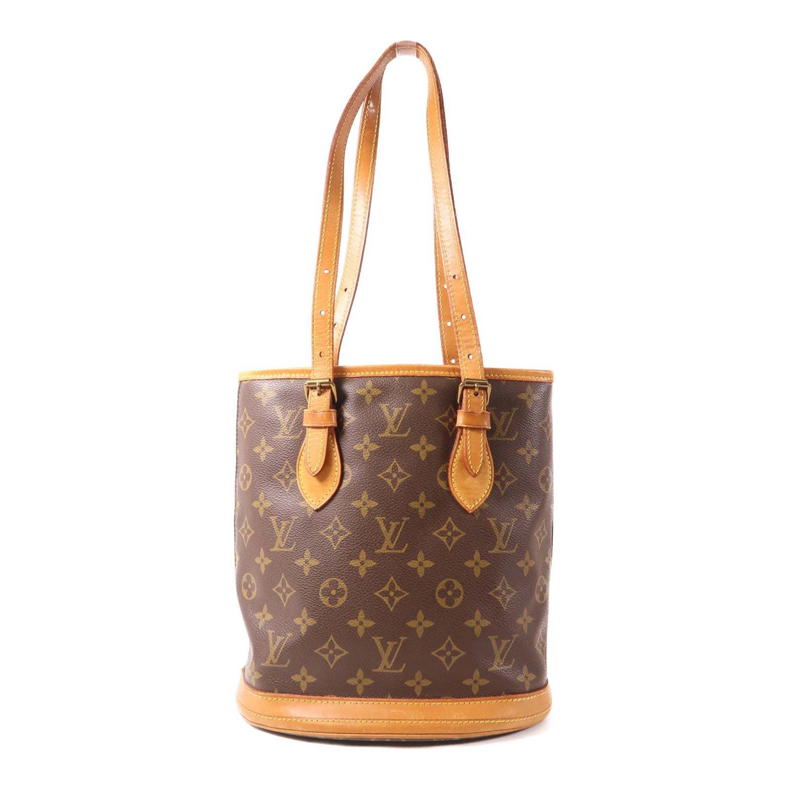 LOUIS VUITTON Monogram Bucket PM金扣肩背袋