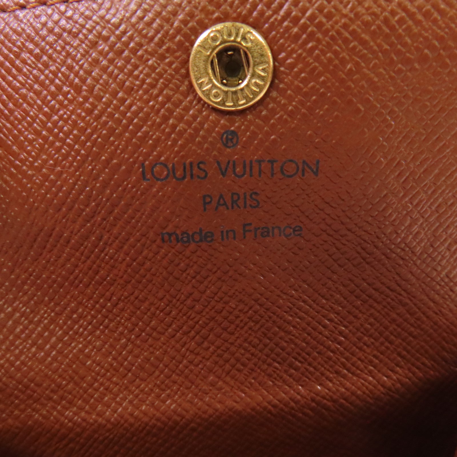 LOUIS VUITTON 【激減優惠】Monogram Card Case金扣零錢卡套啡色