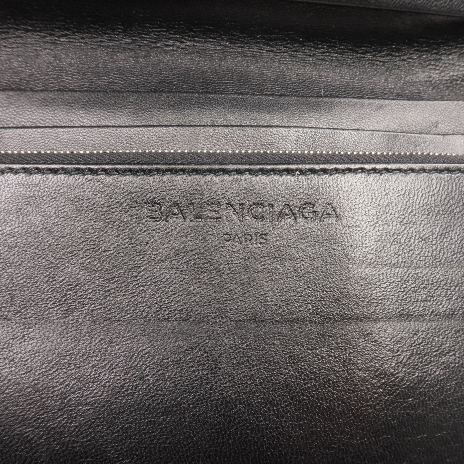 BALENCIAGA 【激減優惠】牛皮皮革Round Zip Wallet長錢包