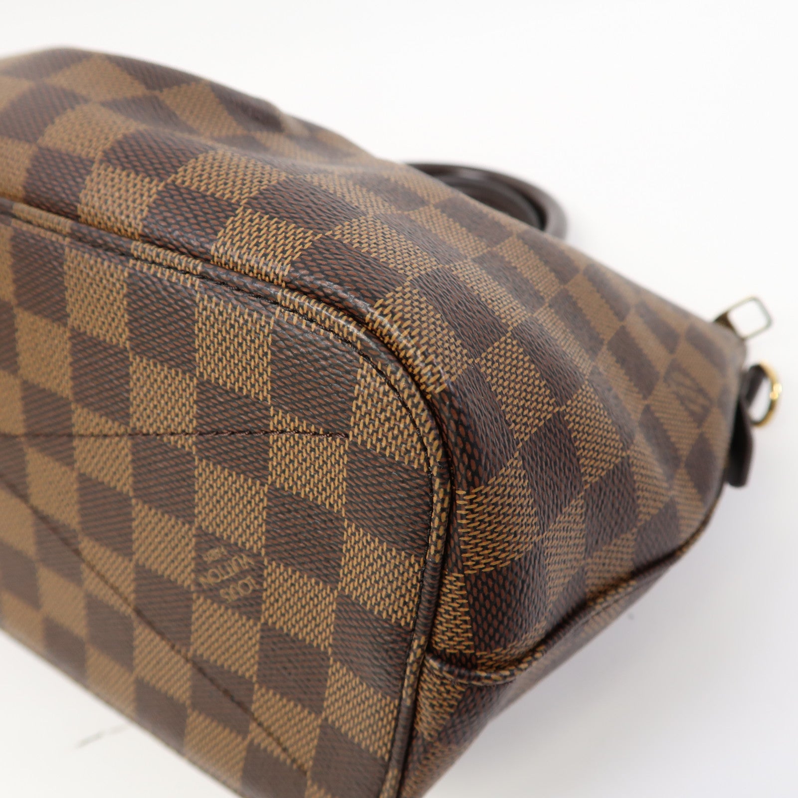 LOUIS VUITTON Damier Siena PM金扣手挽肩背兩用袋啡色