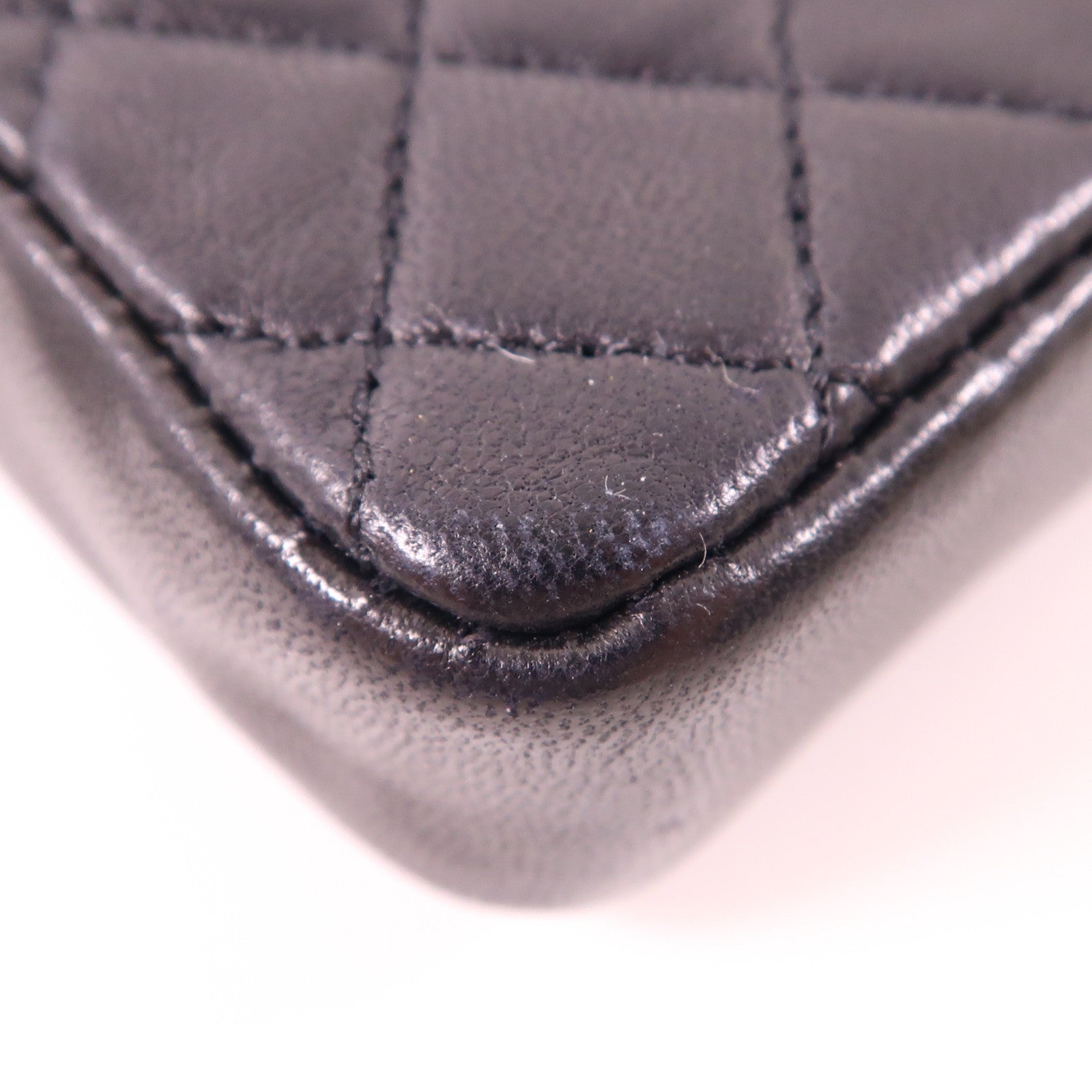 CHANEL CC GHW Vintage Mini Bag Chain Shoulder Bag Calfskin Leather Black