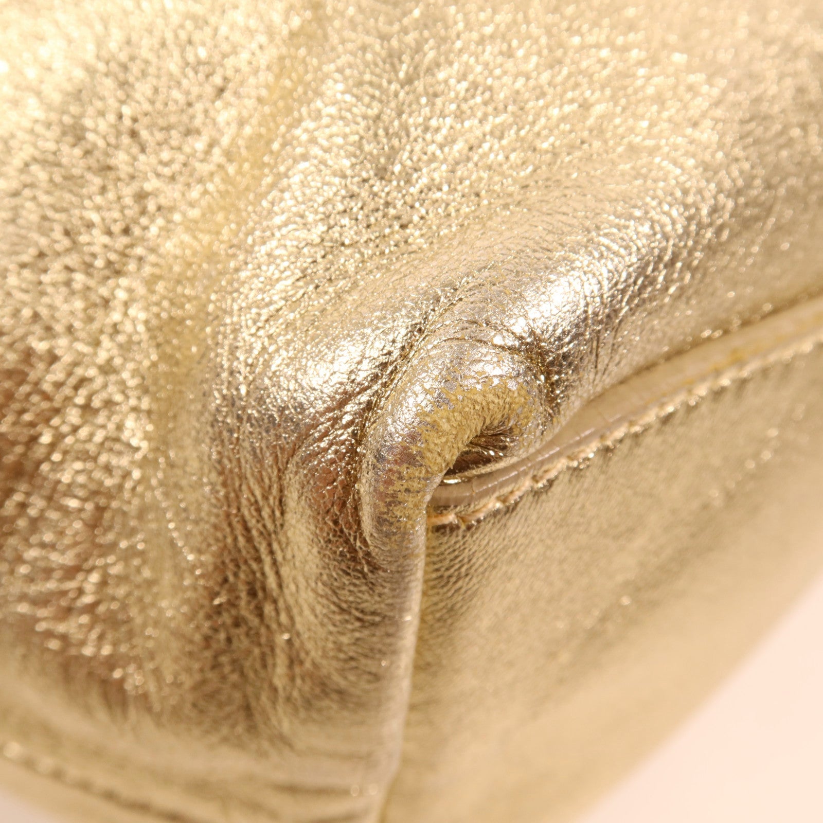 PRADA 羊皮皮革Handbag銀扣手挽肩背兩用袋