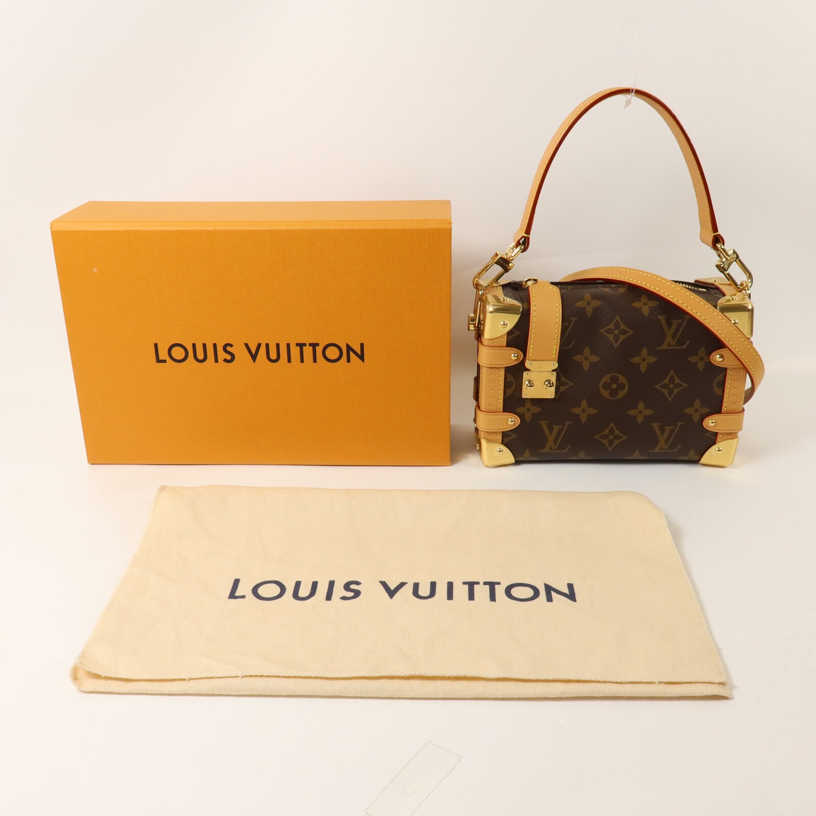 LOUIS VUITTON Monogram Side Trunk PM手挽肩背兩用袋