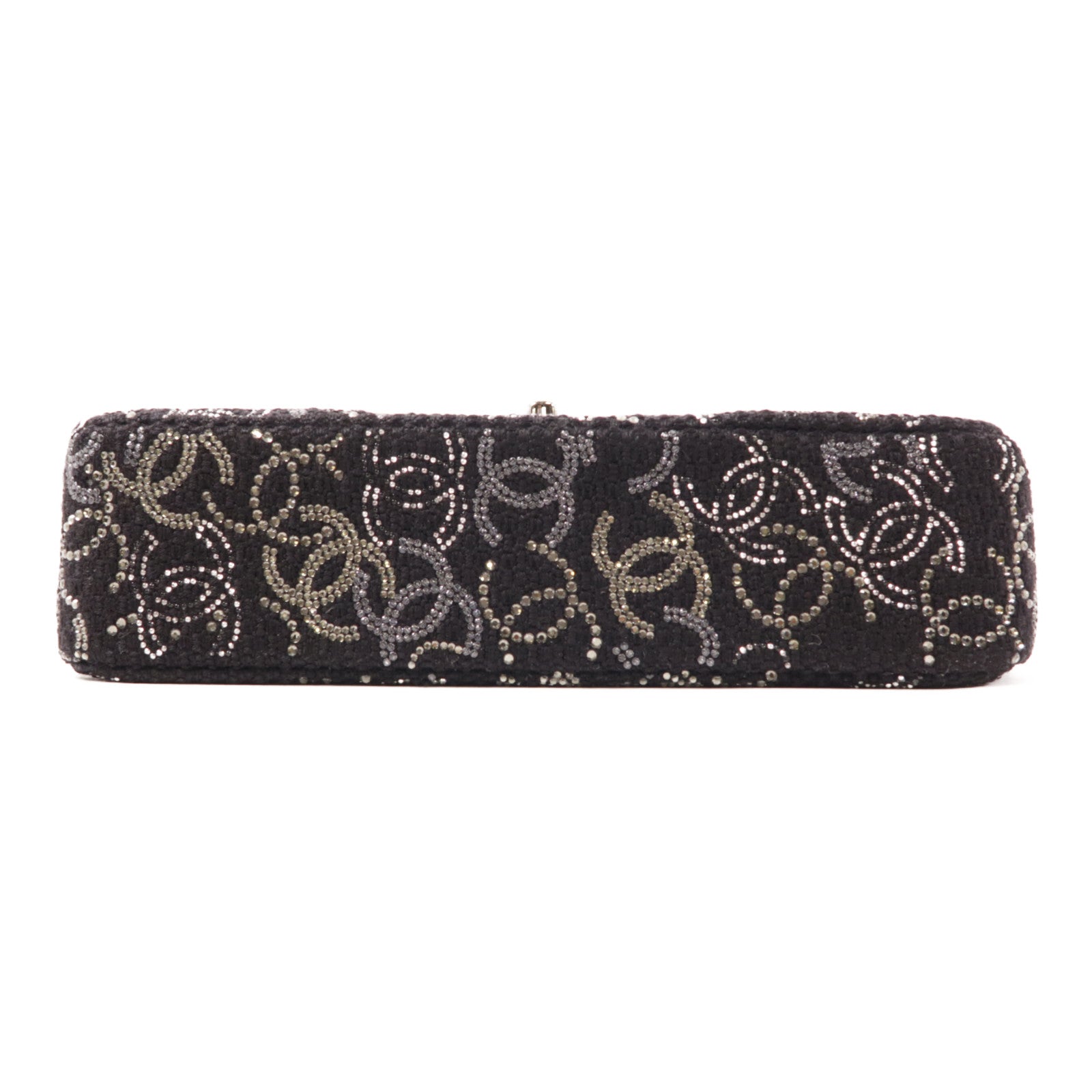 CHANEL Tweed Chain Shoulder銀扣肩背袋
