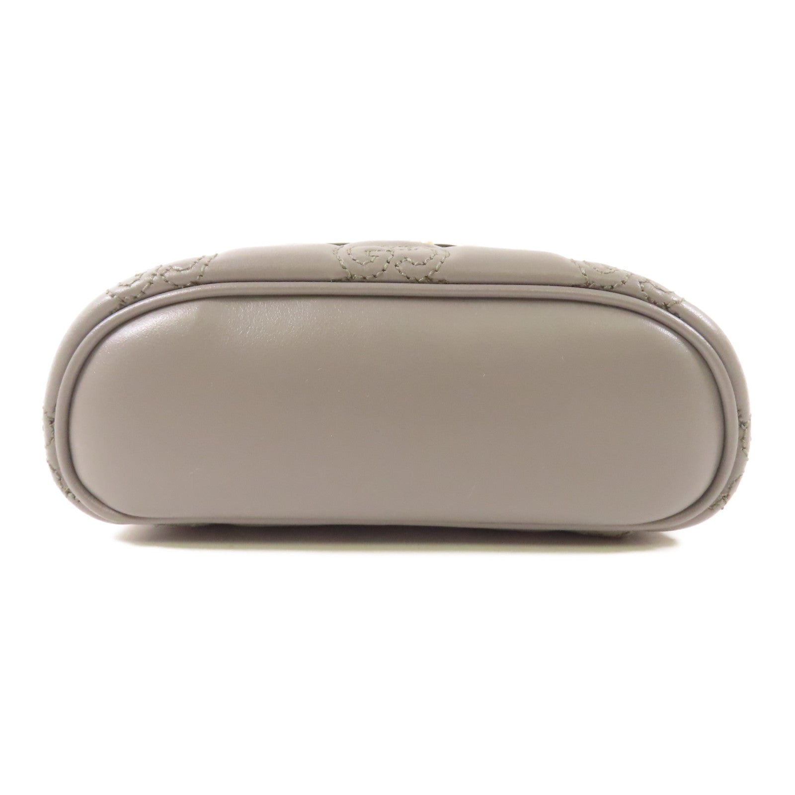 GUCCI 皮革Matelasse Top Handle Mini鏈帶肩背袋