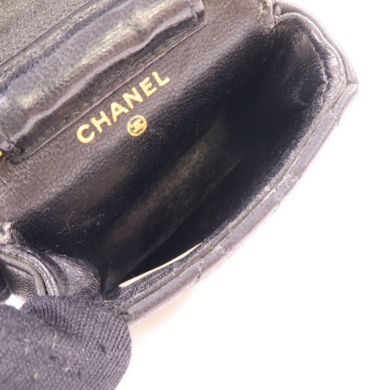 CHANEL 牛皮皮革Vintage Mini Bag金扣鏈帶肩背袋
