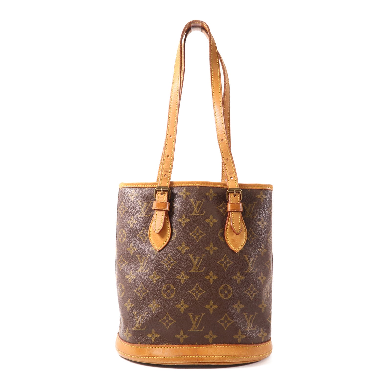LOUIS VUITTON Monogram Bucket PM金扣肩背袋