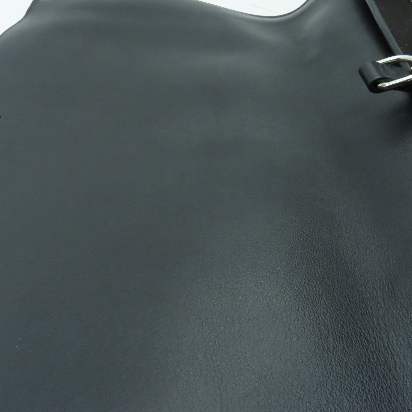 GIVENCHY 【激減優惠】牛皮皮革2way Shoulder Bag銀扣手挽肩背兩用袋黒色