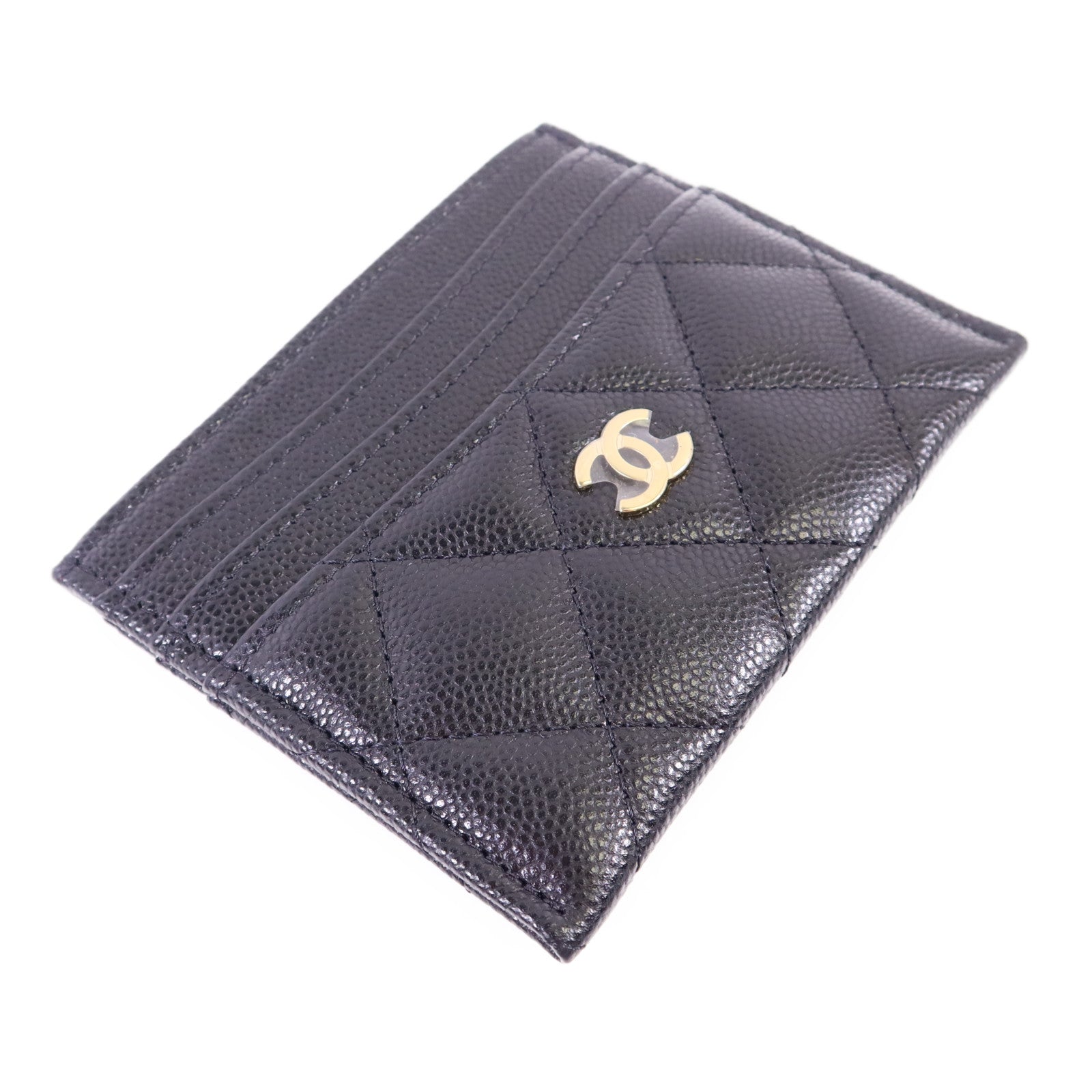 CHANEL 牛皮皮革Card Case金扣卡片套