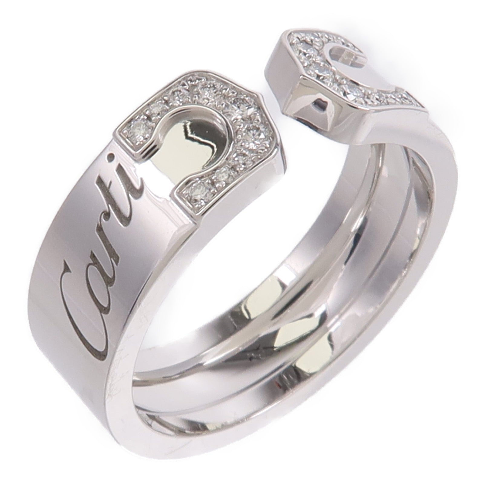 CARTIER 18K/白金C2 Diamond鑽石戒指