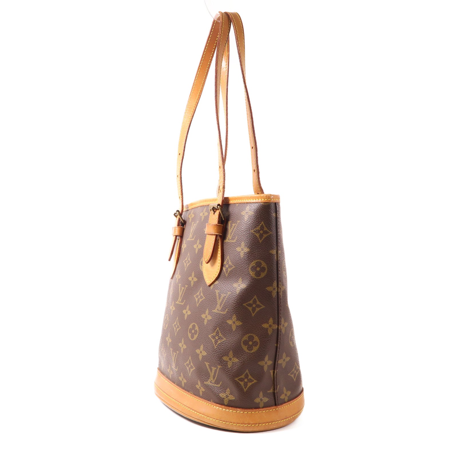 LOUIS VUITTON Monogram Bucket PM金扣肩背袋