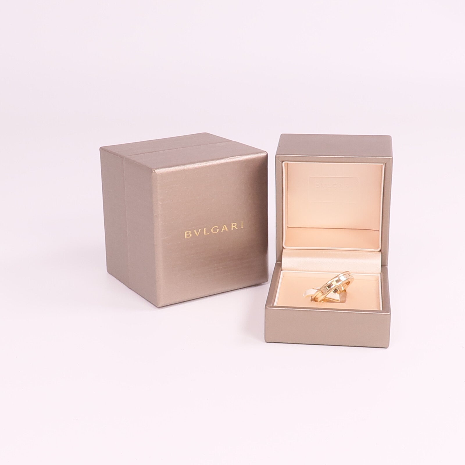 BVLGARI 18K玫瑰金B-zero1 Ring戒指Bvlgari#57/US#8