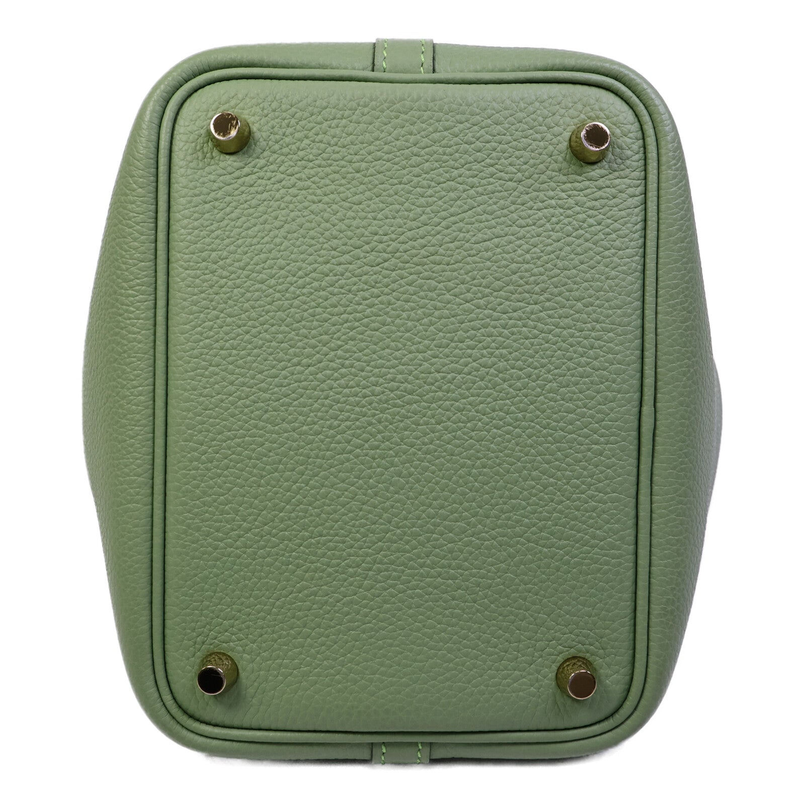HERMES Maurice皮革Picotin PM手挽袋Vert Criquet