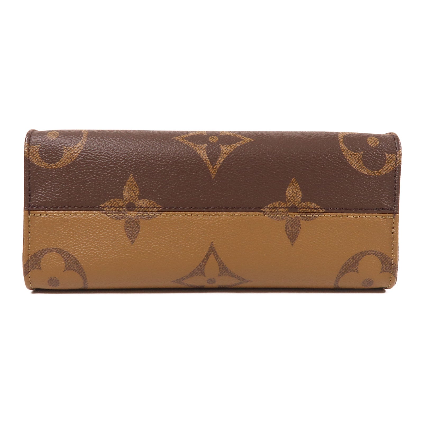 LOUIS VUITTON Monogram Giant OnTheGo PM金扣手挽肩背兩用袋棕色