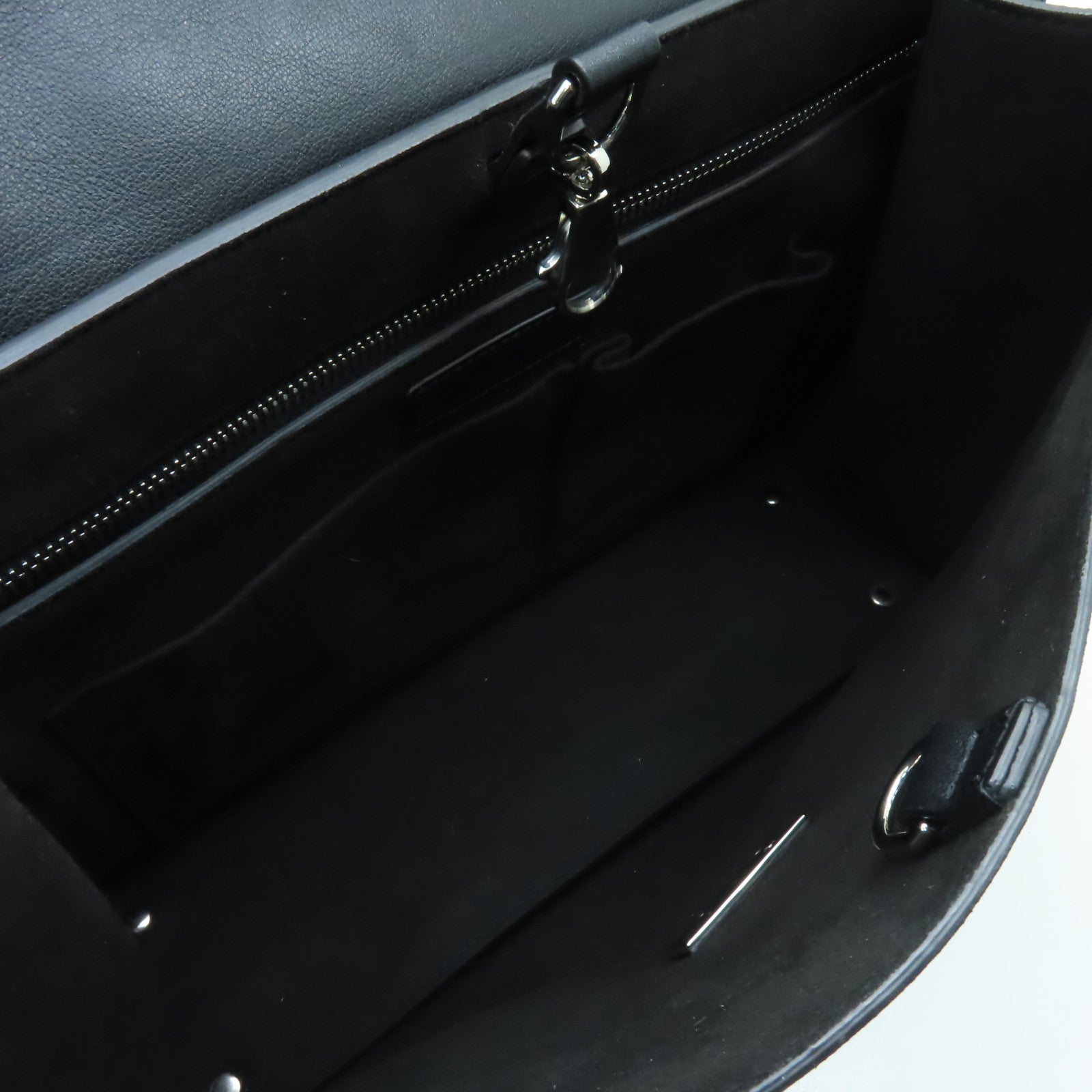 GIVENCHY 【激減優惠】牛皮皮革2way Shoulder Bag銀扣手挽肩背兩用袋黒色