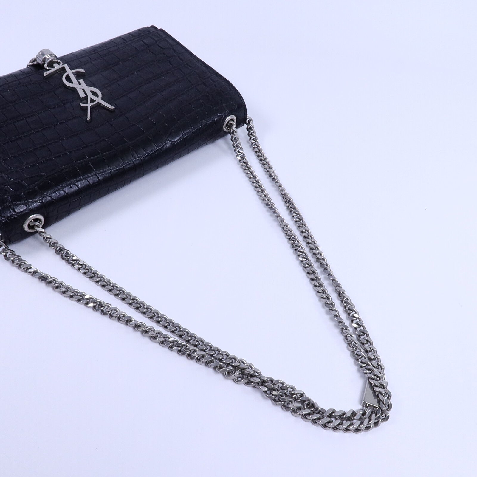 SAINT LAURENT 牛皮皮革Kate Tassel鏈帶肩背袋