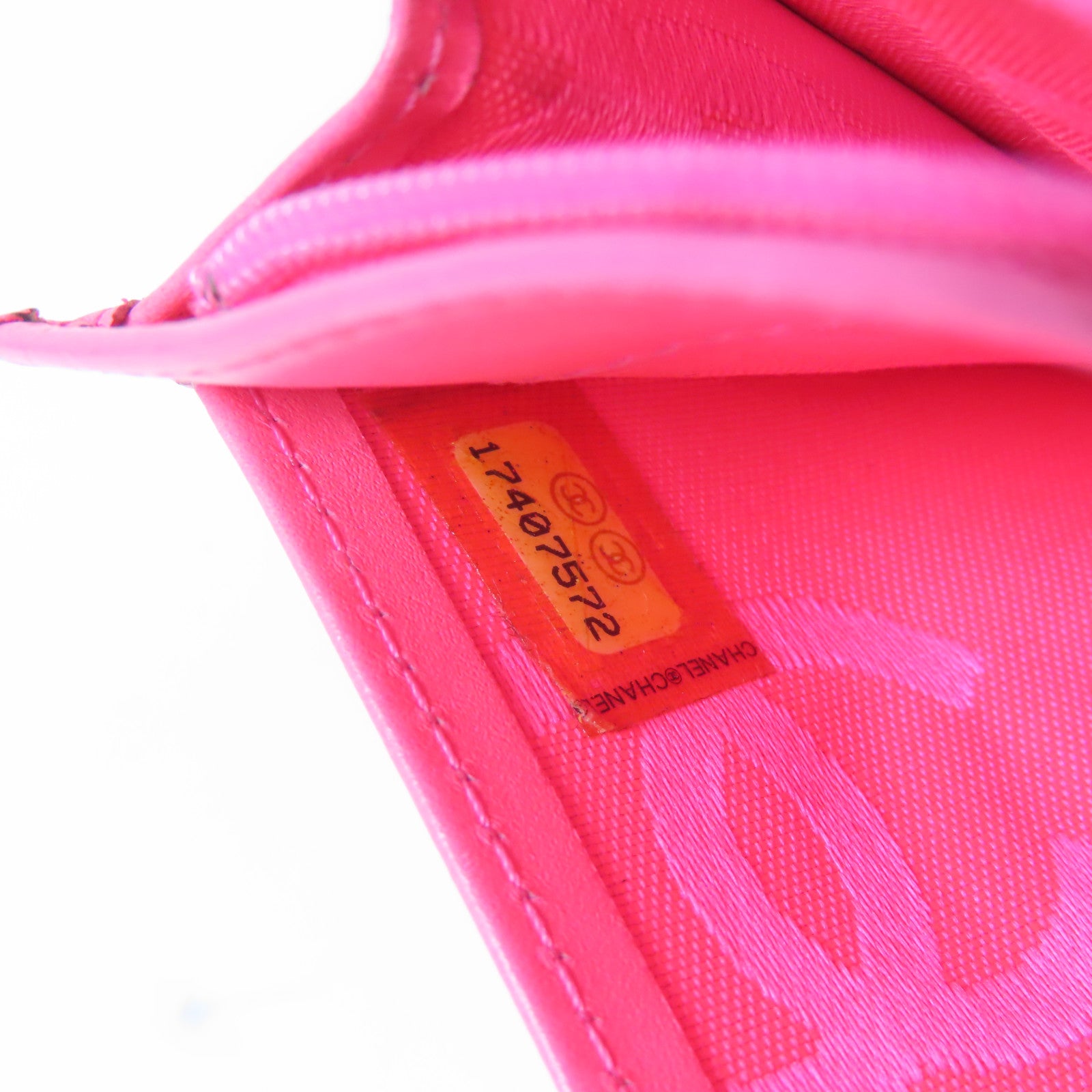 CHANEL 【激減優惠】菱格牛皮皮革Cambon Long Wallet銀扣長钱包黑色