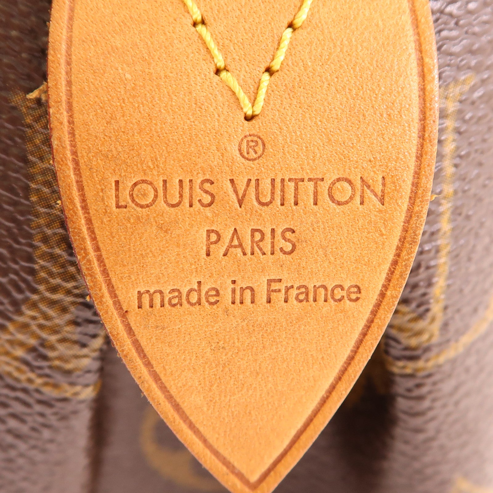 LOUIS VUITTON Monogram Montorgueil GM金扣肩背袋棕色