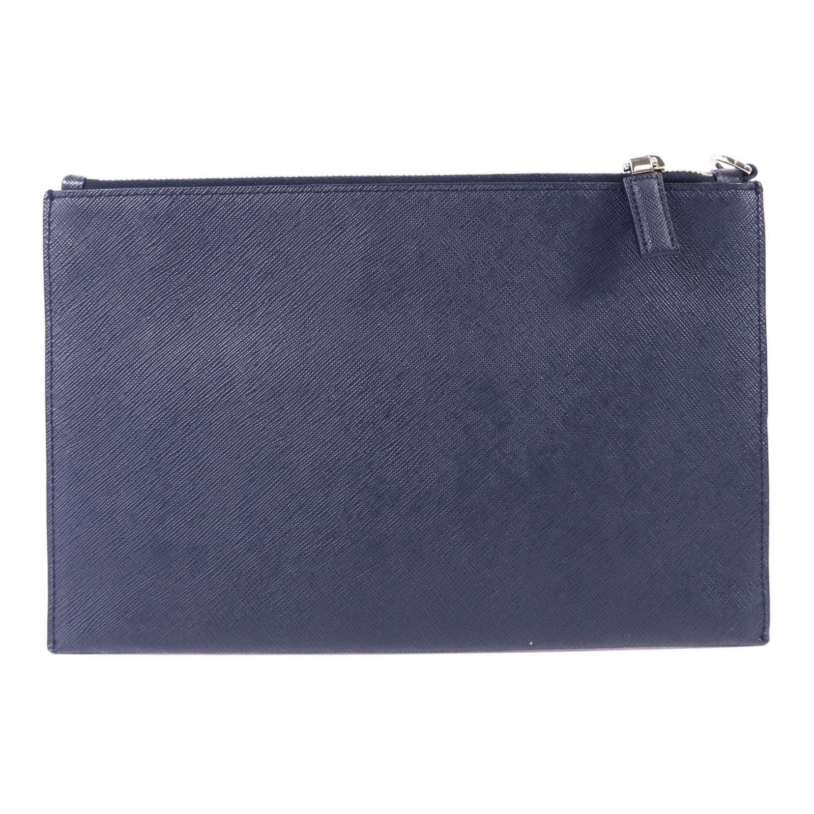PRADA Saffiano皮革Pouch銀扣小袋