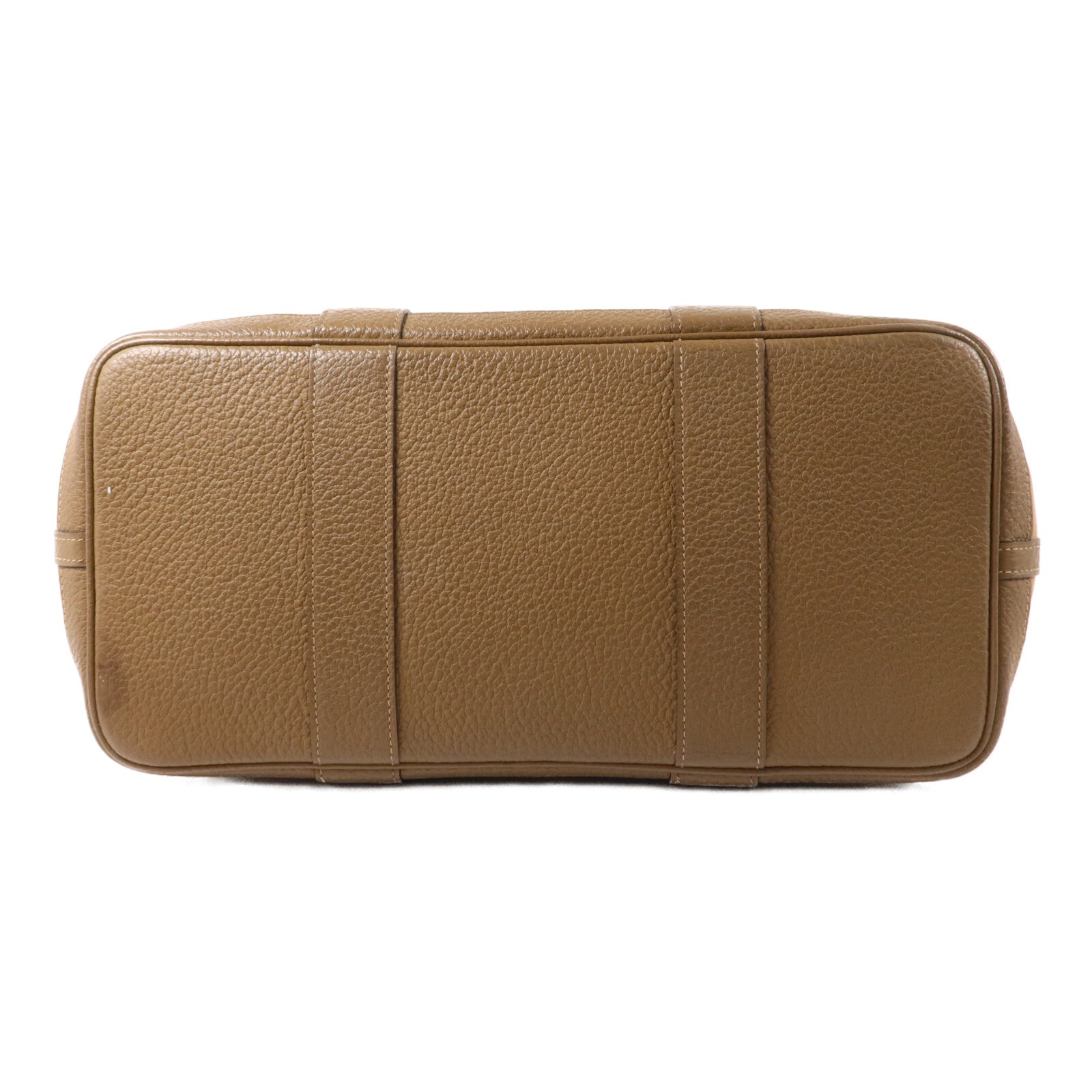 HERMES 帆布/Negonda皮革Garden Party PM手挽袋Etoupe