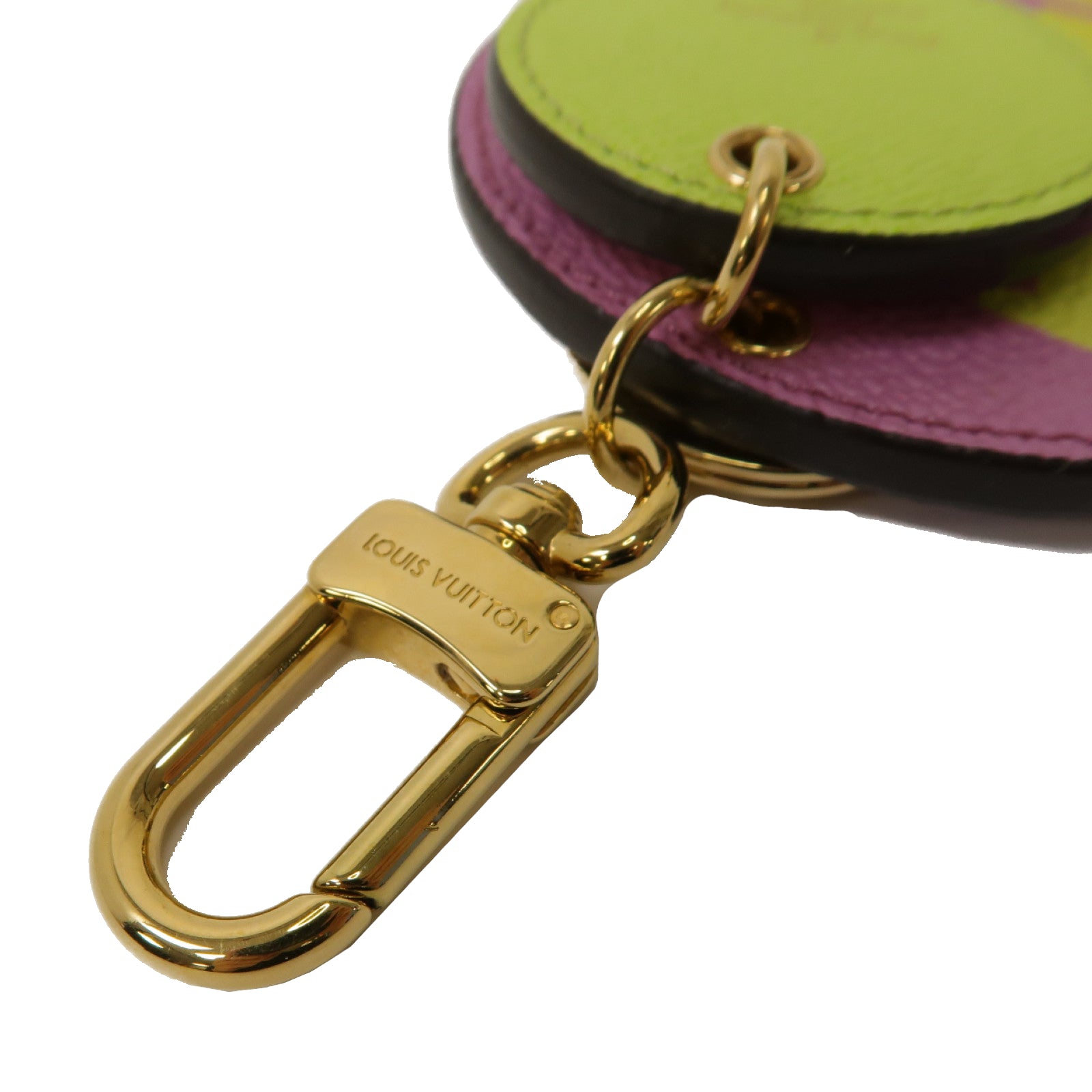 LOUIS VUITTON 【激減優惠】Monogram Giant Portocre Ilustre Keychain金扣鑰匙扣彩色