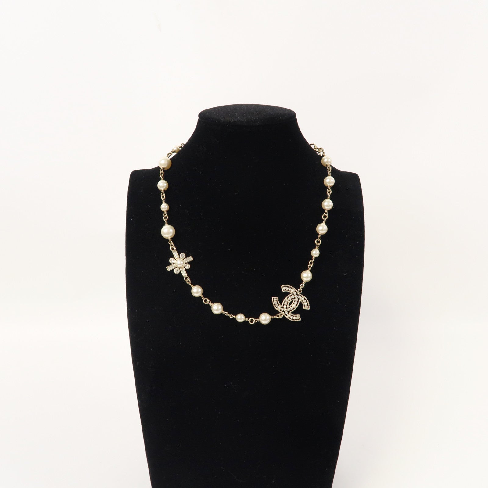 CHANEL 金屬/PVC Necklace項鍊金色