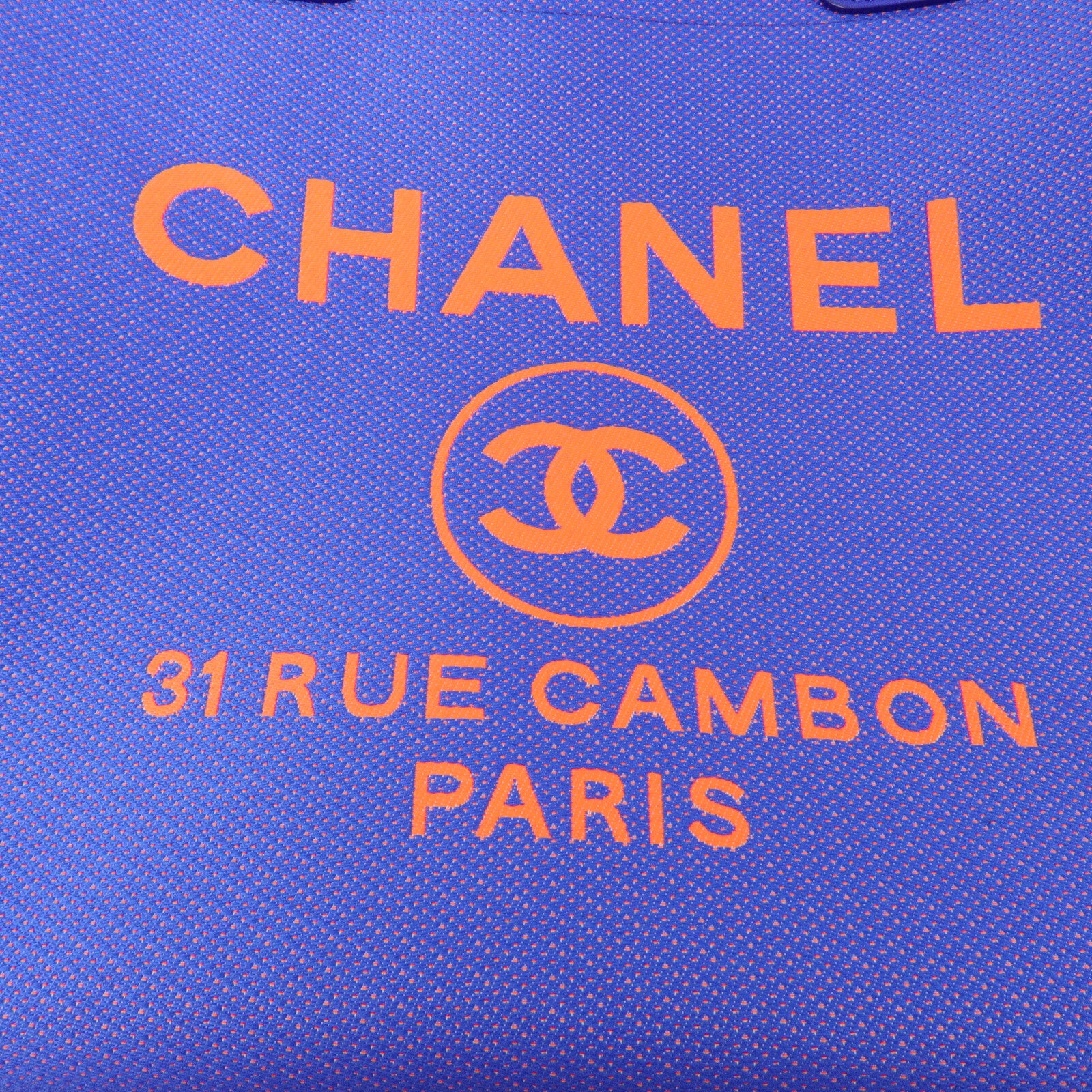 CHANEL 尼龍Deauville Large Tote鏈帶手挽肩背兩用袋