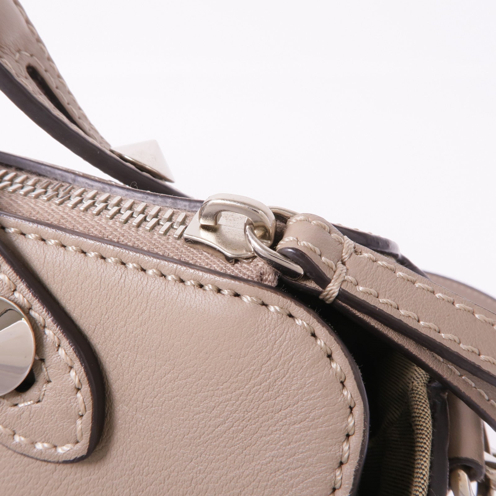 FENDI 牛皮皮革By The Way銀扣手挽肩背兩用袋