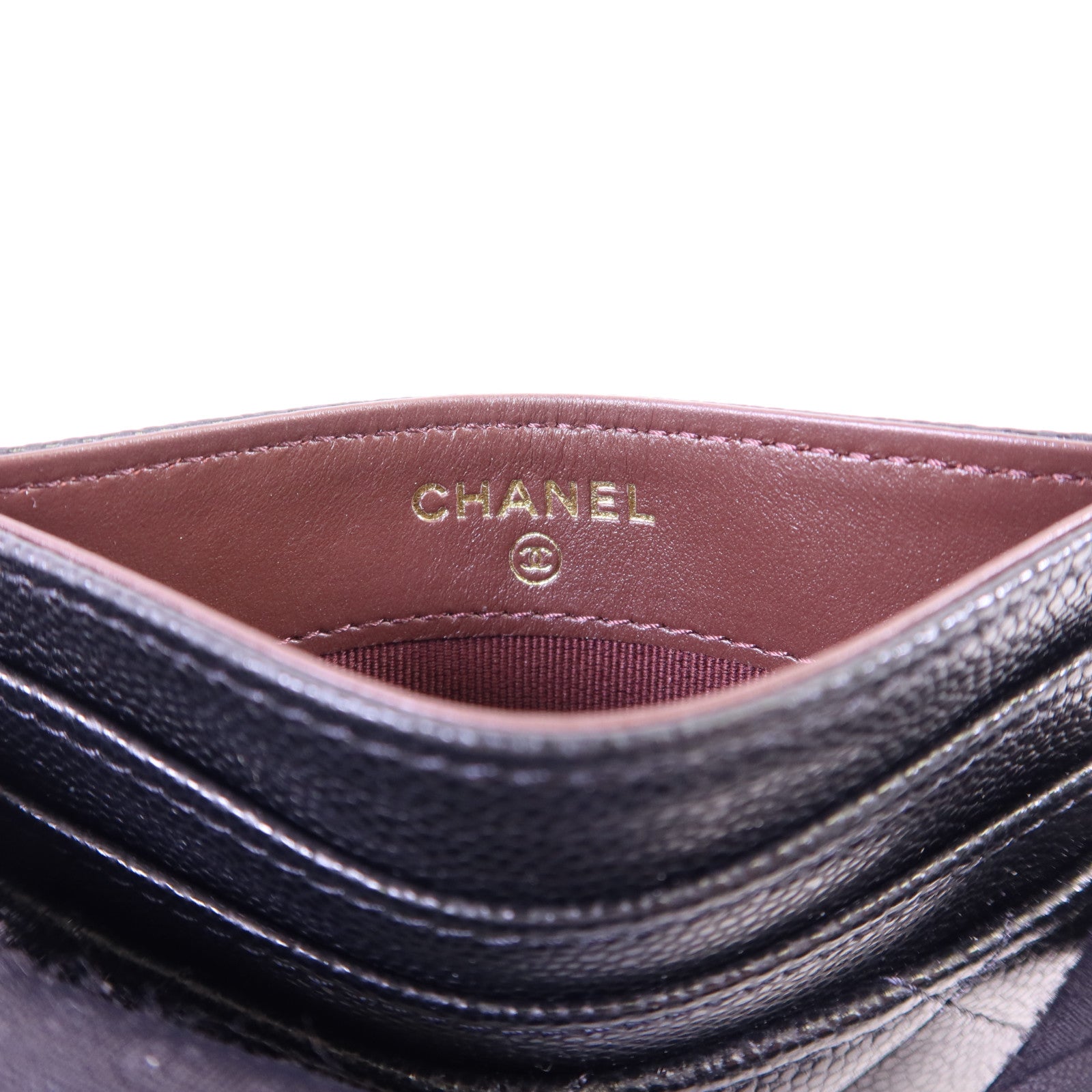 CHANEL 牛皮皮革Card Case金扣卡片套