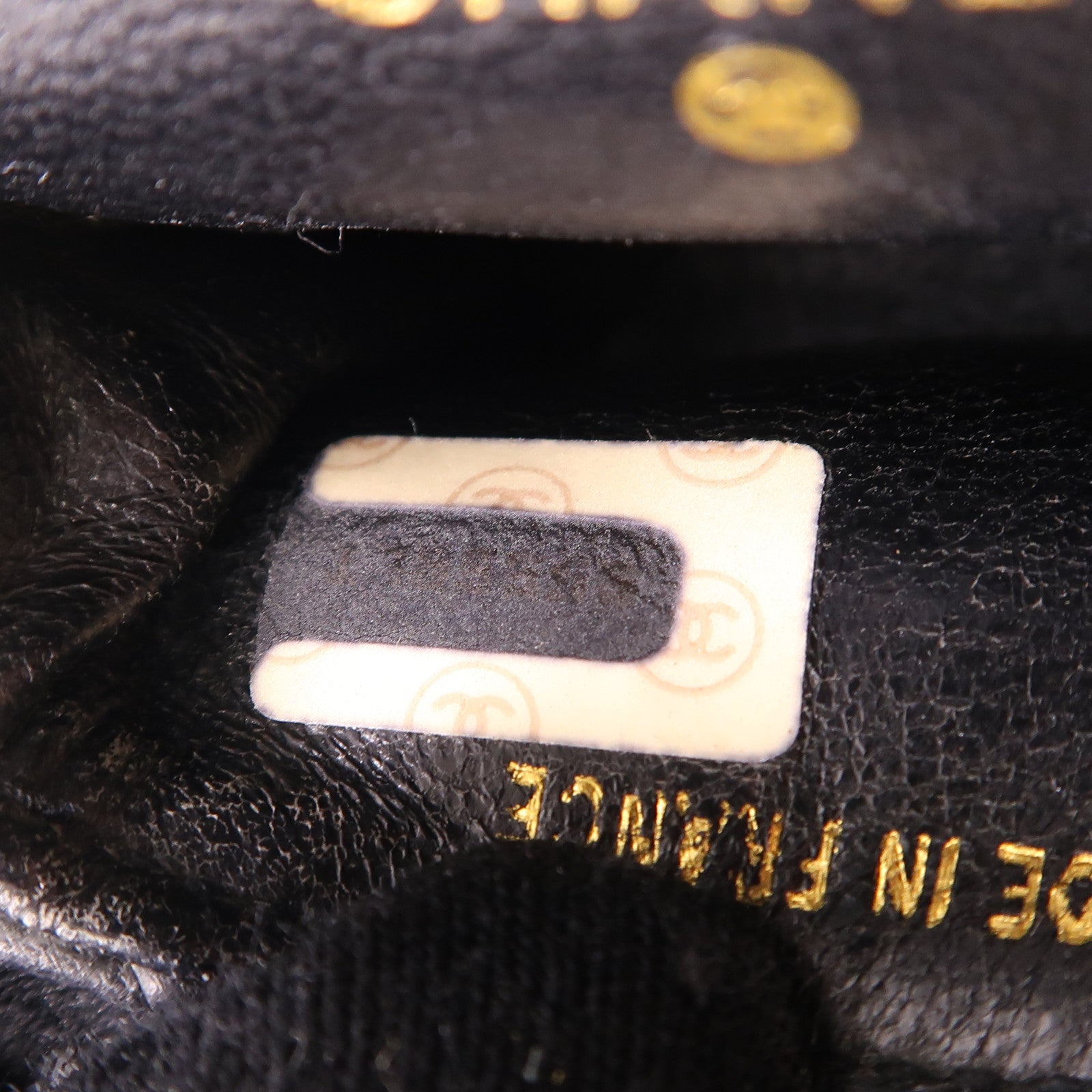 CHANEL CC GHW Vintage Mini Bag Chain Shoulder Bag Calfskin Leather Black