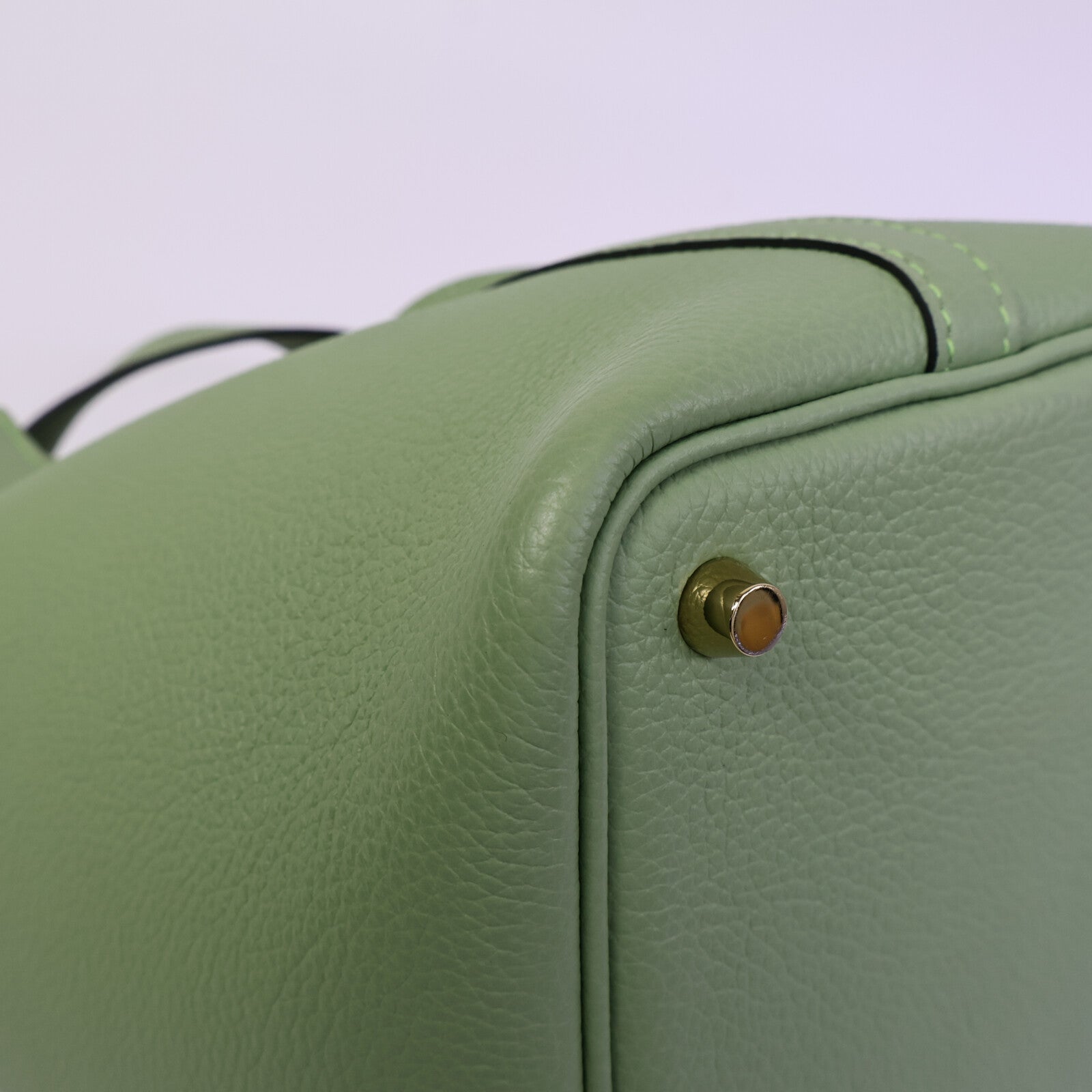 HERMES Maurice皮革Picotin PM手挽袋Vert Criquet