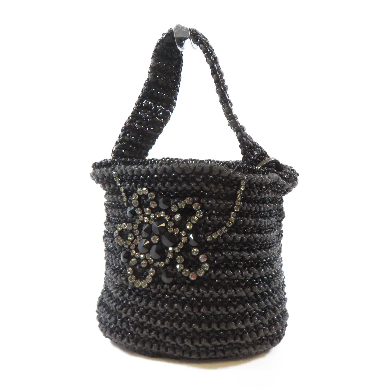 SELECTION PVC Anteprima Handbag黑扣手挽袋黑色