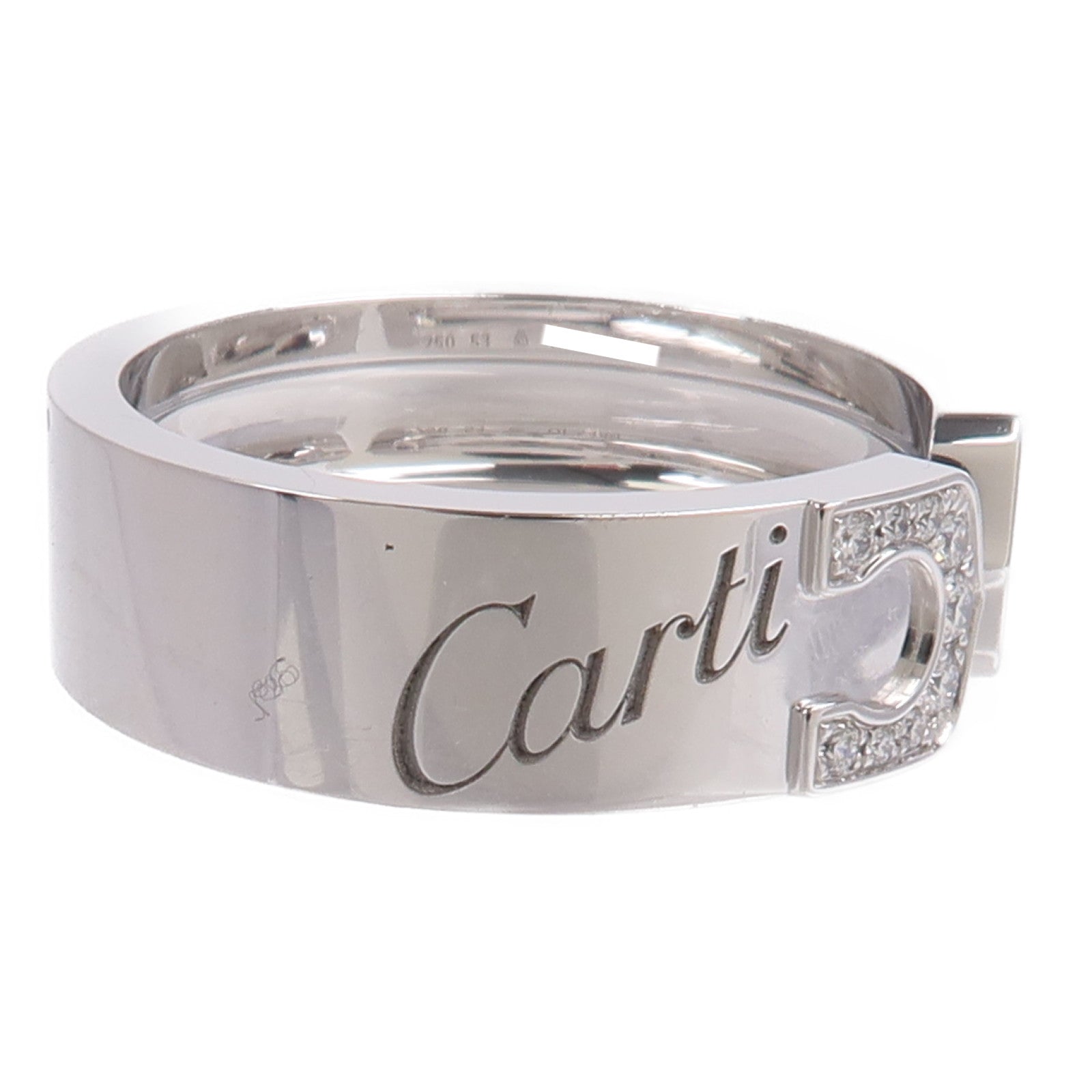 CARTIER 18K/白金C2 Diamond鑽石戒指