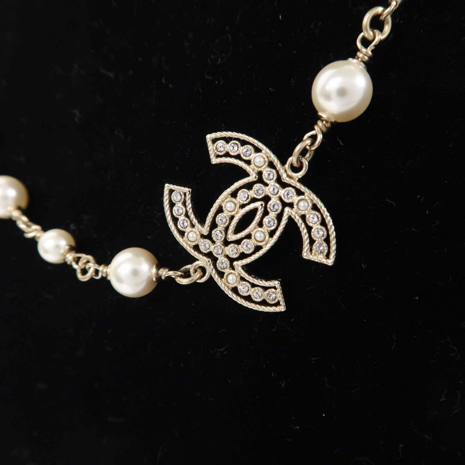 CHANEL 金屬/PVC Necklace項鍊金色