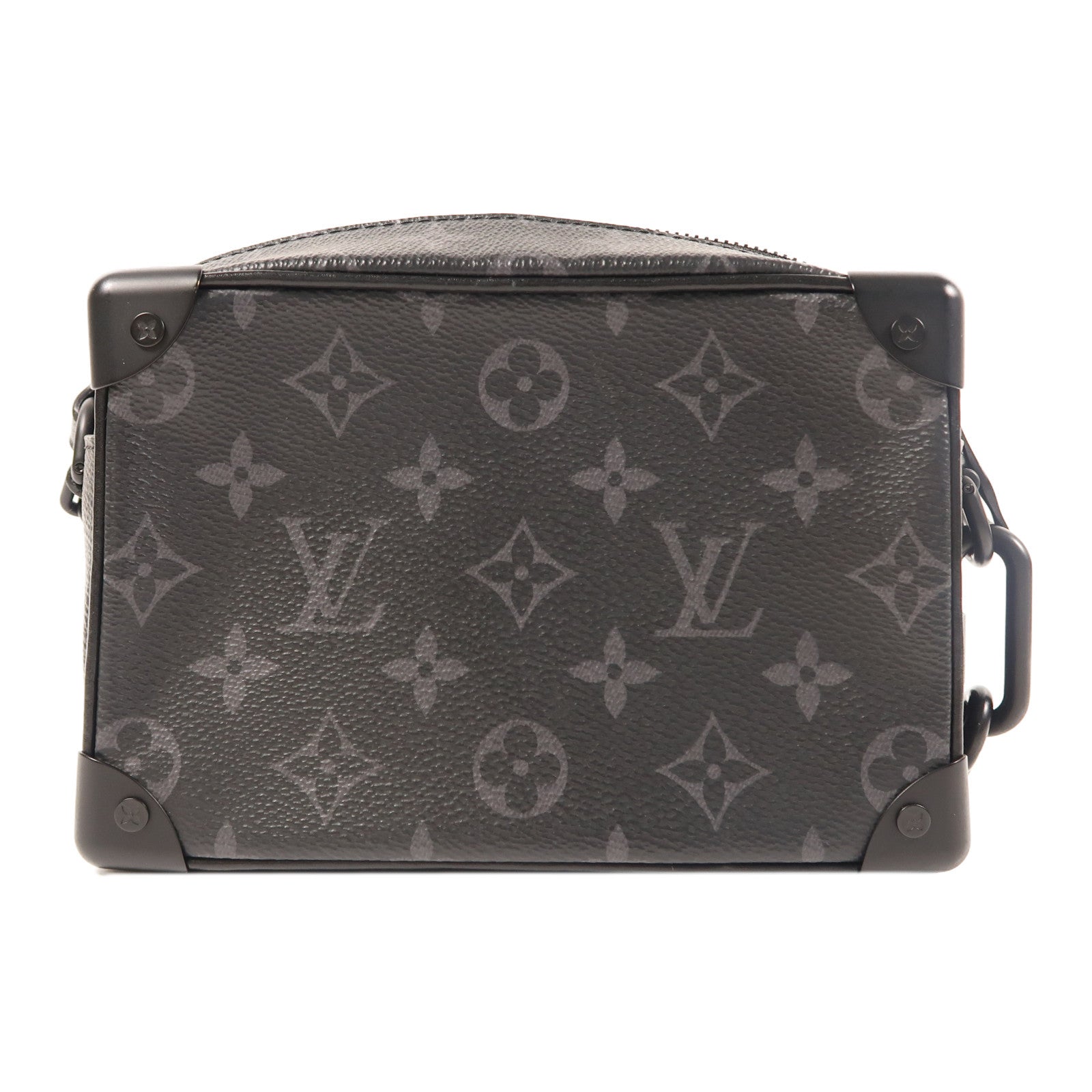 LOUIS VUITTON Monogram Eclipse Mini Soft Trunk肩背袋黑色