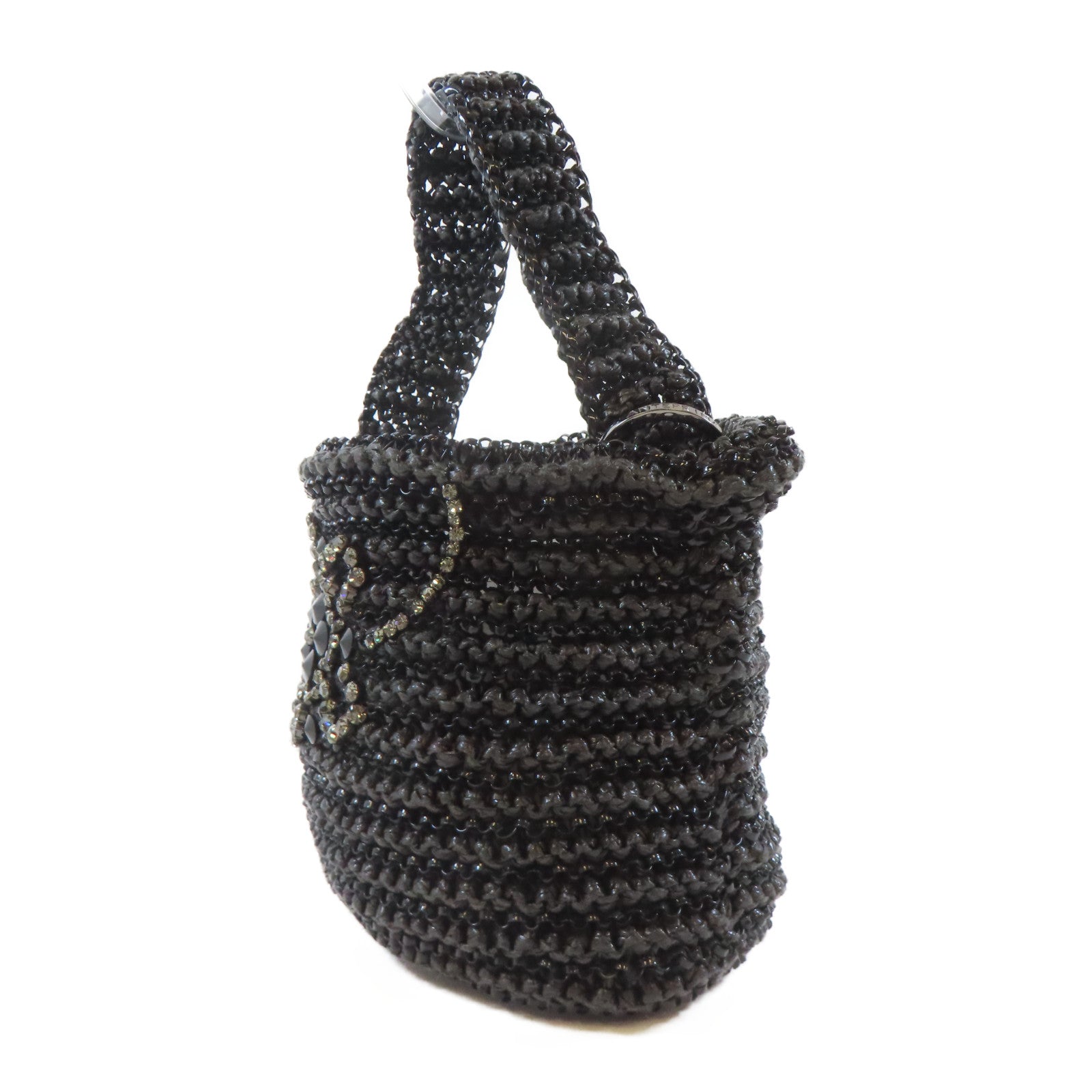 SELECTION PVC Anteprima Handbag黑扣手挽袋黑色