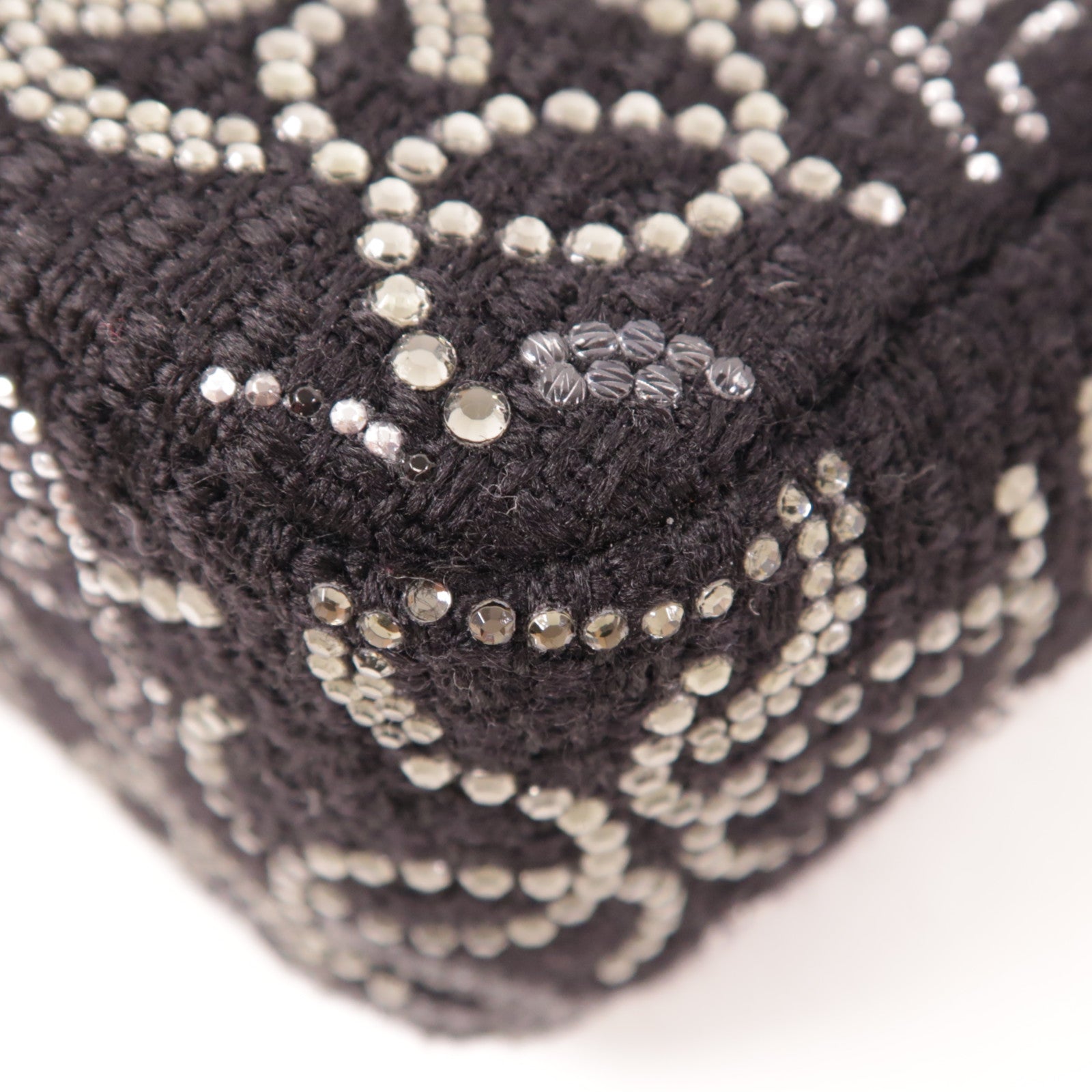 CHANEL Tweed Chain Shoulder銀扣肩背袋