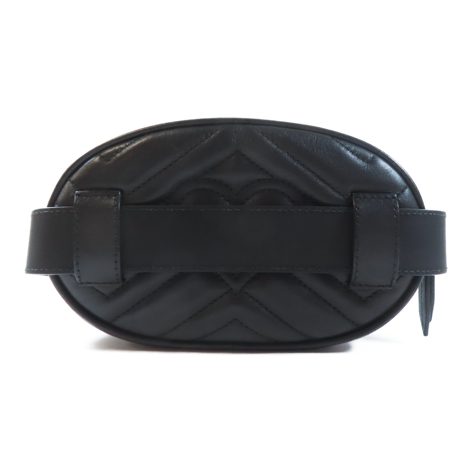 GUCCI 牛皮皮革GG Marmont Waist Bag金扣腰包黑色