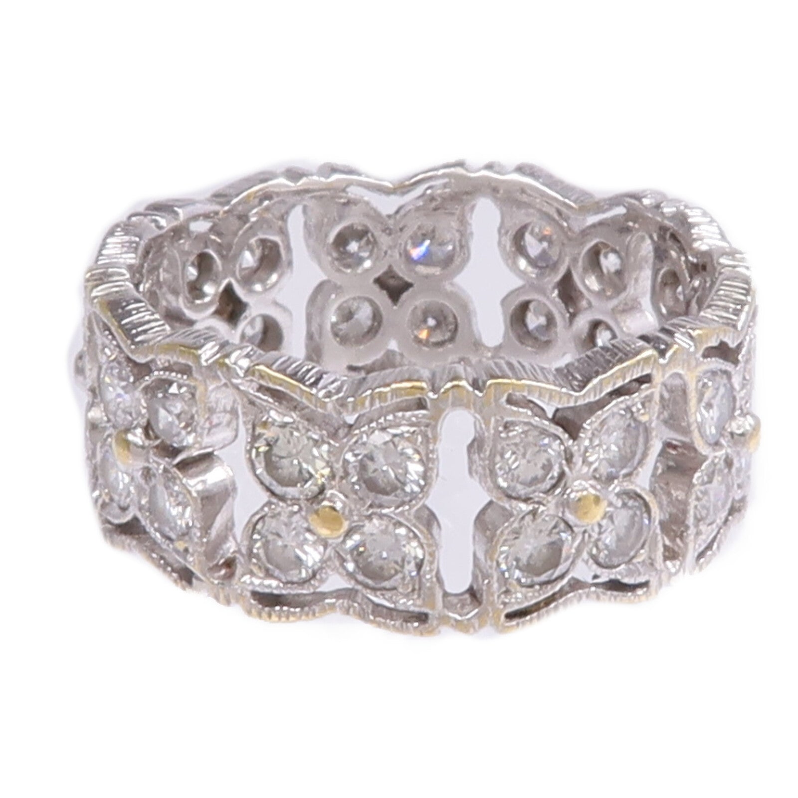 JEWELRY 【激減優惠】18K黃金/白金Diamond Ring鑽石戒指US#5.5